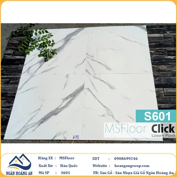 Sàn Nhựa Giả Vân Đá MsFloor Dày 2mm S601
